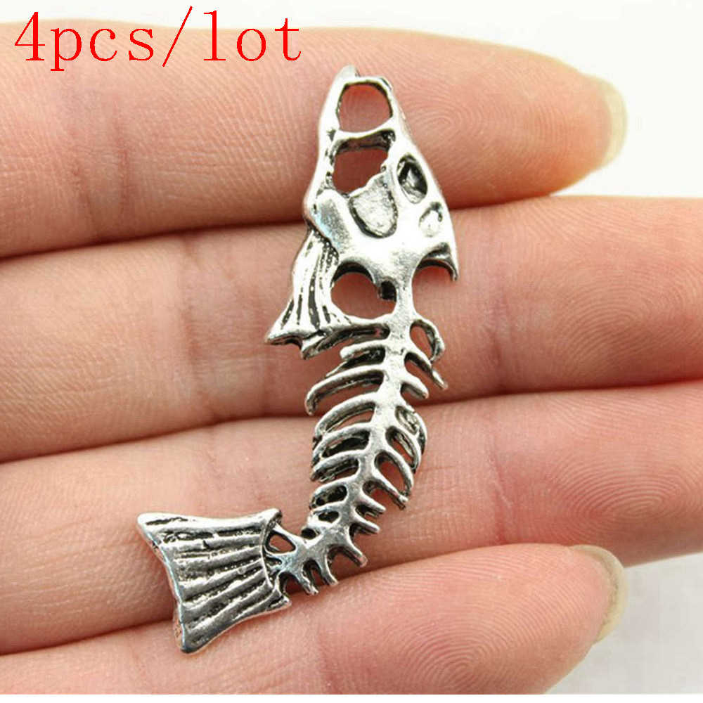 Fish Bone Charms For Jewelry Making Pendant Diy Crafts Accessories