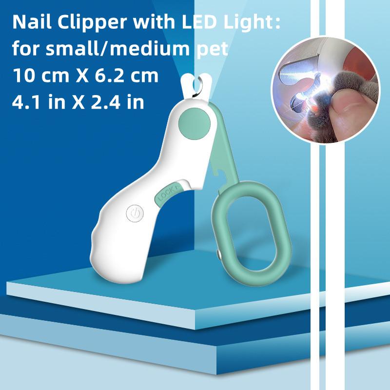 

Профессиональные когтерезы для домашних животных со светодиодной подсветкой могут освещать линию кровотечения Ножницы для когтей домашних животных Избегайте чрезмерной стрижки для собак и кошек