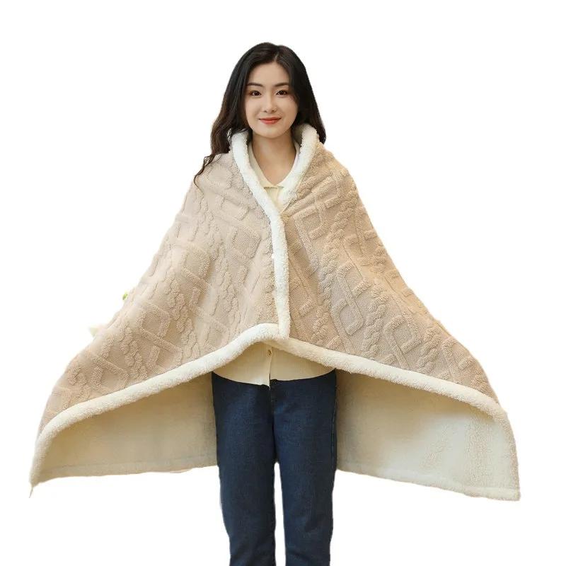 Nordic Style Tafuru Shawl Winter Blanket Office Lunch Wool Knee Blanket Home Sofa Air Conditioning Multifunction Field Camping