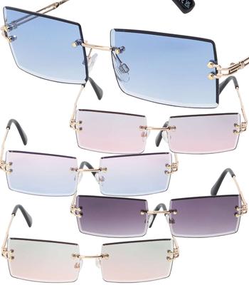 Modern Unisex Sunglasses Rectangular