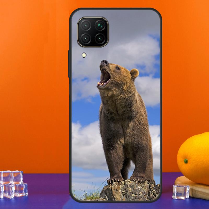 Grizzly Bear Animal For Huawei Nova 12s 12i 11i 5T 9 10 SE Y91 Y90 Y60 Y70 Y72 Y61 P60 Pro P20 P40 P30 Lite Case