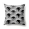 Polyester Pillow Case Car Decoration Home Printed Black and White Geometric Car Cushion Head Cushion Cover
