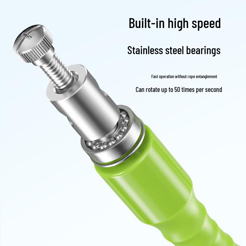 Durable Skipping Rope with Non-slip Handle, Stainless Steel Bearings, Precise Counting & Timing, Ideal for School Students' Exams and Training.