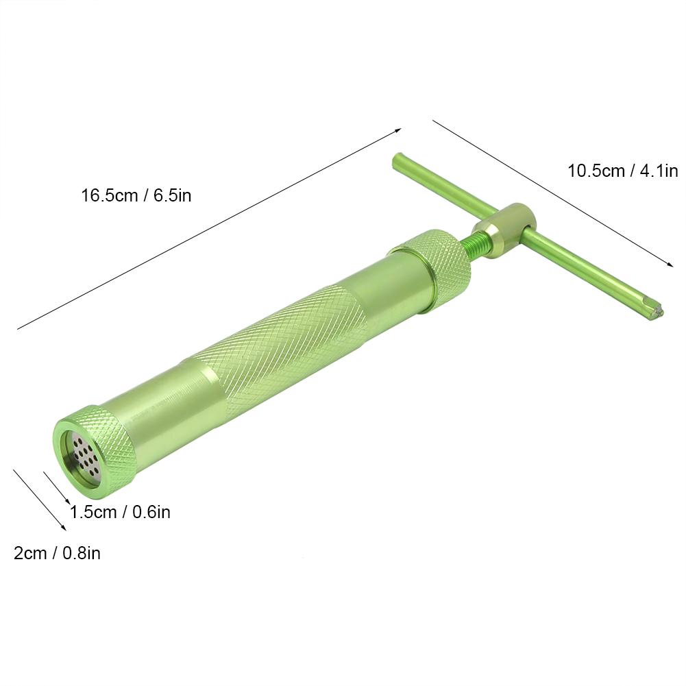 Nerezová ocelová zelená rotační mačkadlo na bahenní extruder, pistole na pečení fondánu, dort, sochařství z polymeru