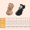 Fashion Non-slip Dog Warm Shoes Warm Waterproof Dog Snow Boots Soft Pet Cat Shoes Pet Dog Cat