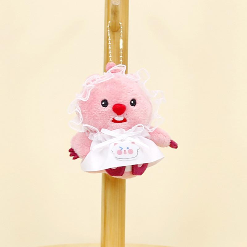 Soft Plush Keychain Animal Doll For Girls Bags Cute Rabbit Frog Bear Adornments