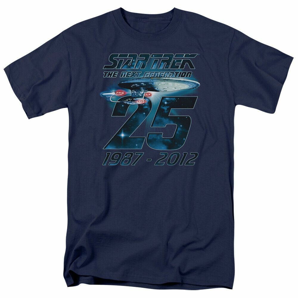 Star Trek Enterprise 25 T Shirt Licensed Sci-Fi TV Classic Tee New Navy Blue XXL