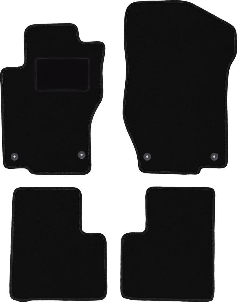 Black velour floor mats for: Mercedes GL I X164 SUV (2006-2012)