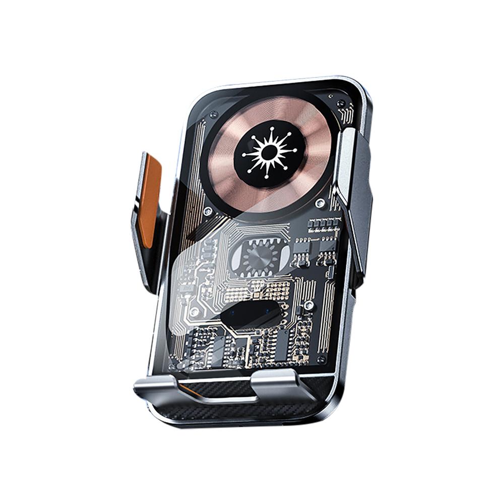 Pro Leapmotor C01 C11 T03 Bezdrátová nabíječka do auta Mobilní telefon GPS Navigace Držák s automatickým snímáním Vestavěná baterie Rychlé nabíjení