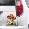QT2056#15CM Whimsical Mushroom House Creative Decorative Stickers, Suitable for a Variety of Scene Decorations, Such As Cars, Trucks