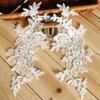 10Pcs Floral Lace Applique Pair Embroidery Flower Patch Sew On Lace Motif For Wedding Dress Garment Decoration