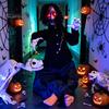 Decorazione Fantasma Zombie di Halloween Animata Attivata dal Suono, Spaventoso Oggetto di Scena per Casa Infestata con Movimento Spaventoso Attivato da Suono Ruggente,