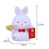 Chinese Statue Car Dashboard Ornament Bunny Figurine for Office Holiday Decoration Gift