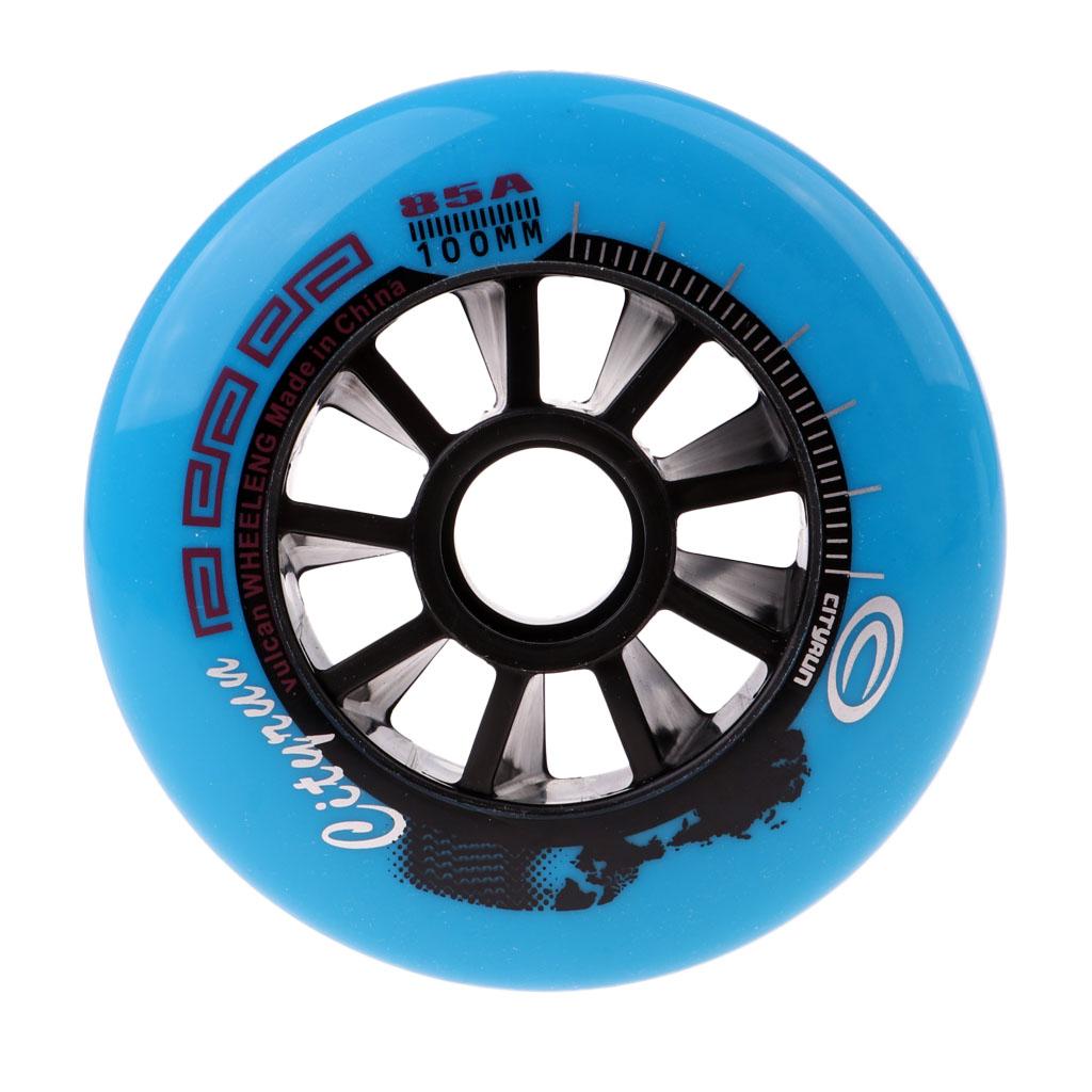 Inline Skate Wheels Fashion Skating Accessory Blue, 100mm