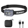 Headlight LED Neck Light RGB Light with Hand Motion Sensor IPX8 Waterproof Gray Type-C