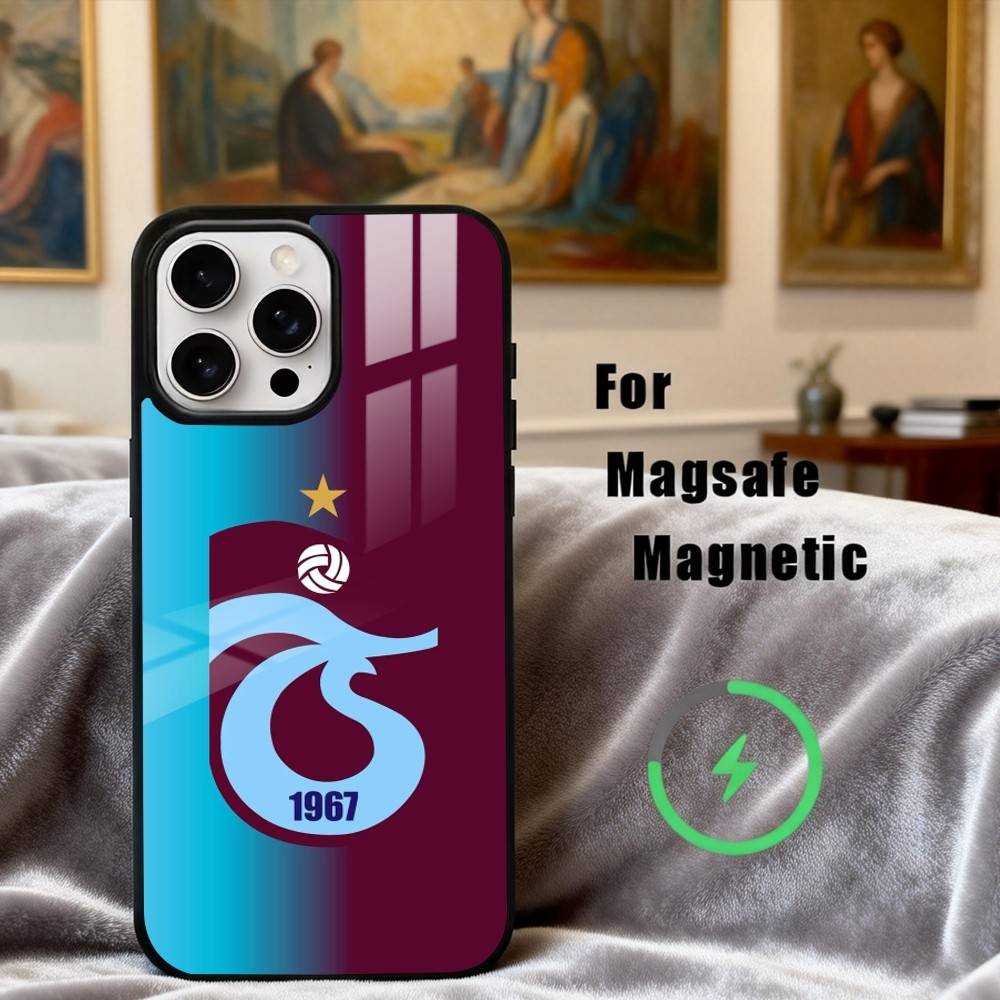 

T-Turkey T-TrabzonsporS Phone Case For iPhone17,16,15,14,13,12,11 Plus,Pro Max Magnetic For Magsafe Wireless Charging iPhone17Pro