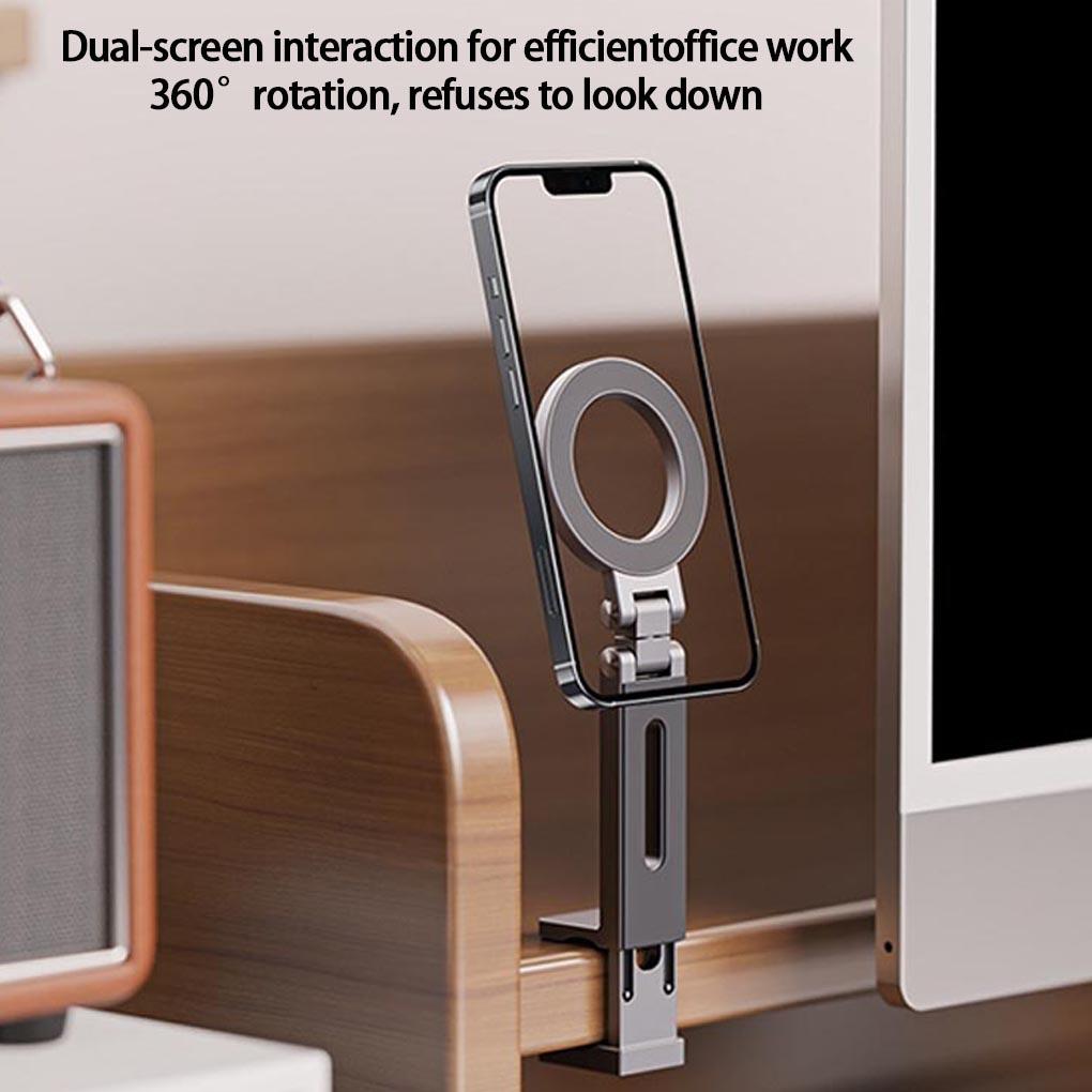 Universal Magnetic Phone Holder Travel Essentials Flexible Rotation Hands-Free Airplane Phone Mount for Live Vlog Selfie