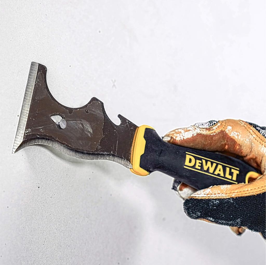 Багатофункціональний інструмент маляра DEWALT 9-в-1, вуглецева сталь з м'якою ручкою, DXTT-2-200