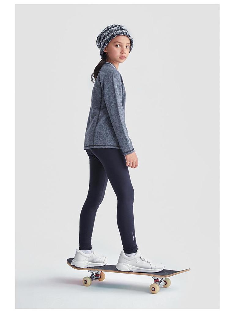 Dětské funkční tričko s dlouhým rukávem na jógu a fitness