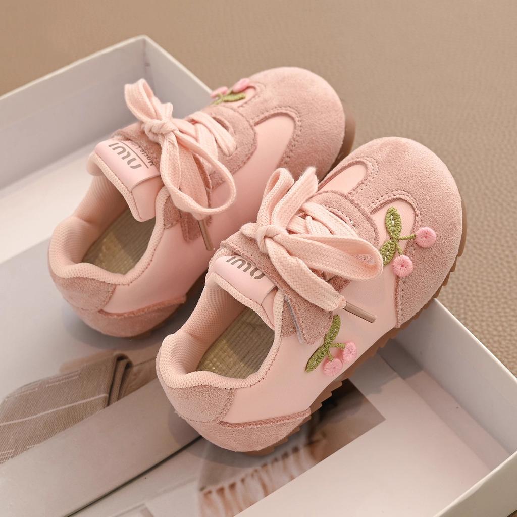 Girls' Sports Shoes Fashion Children's Moral Training Shoes 2025 New Spring and Autumn Soft-soled Baby Girls' Casual Shoes Children's Board Shoes