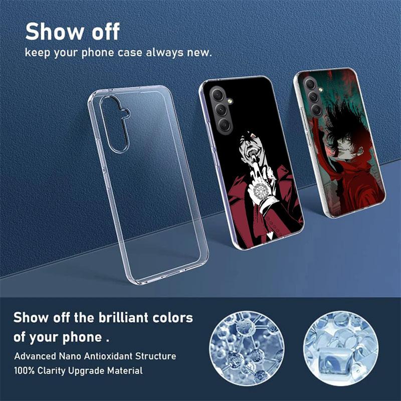 Alucard Helsing Phone Case for Samsung A17 A37 A57 A07 A16 A26 A36 A56 A06 A02S A12 A22 A32 A52S A04S A14 A24 A34 A54 A03 A13 A3