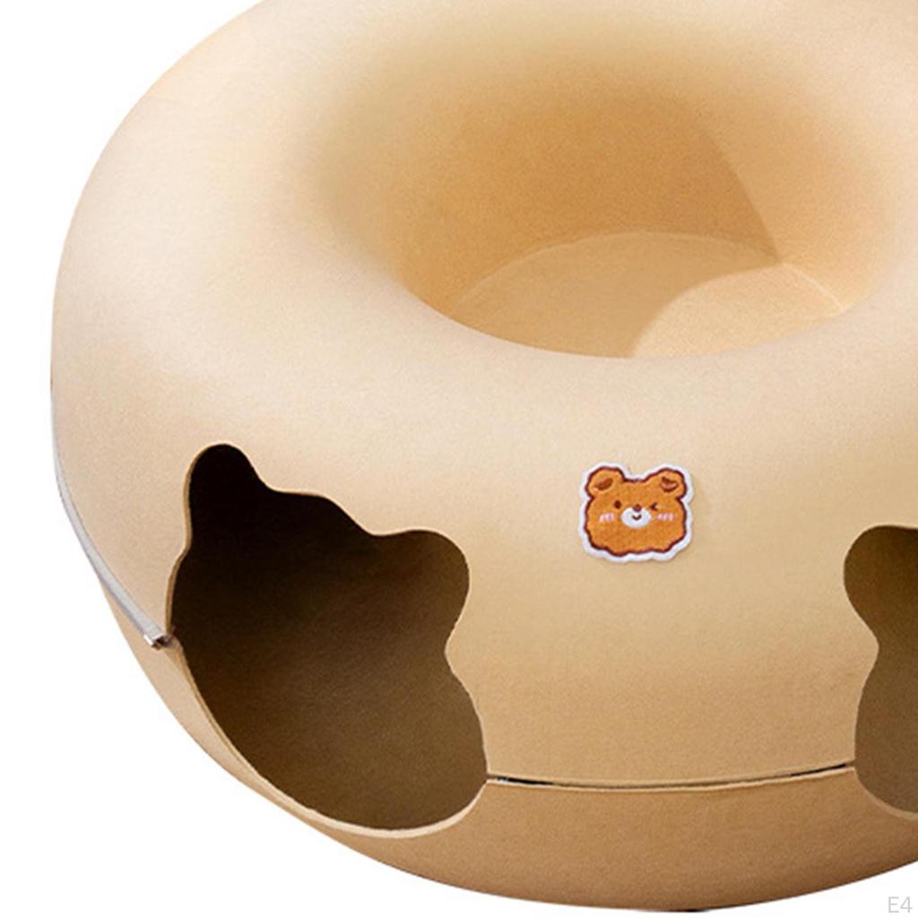 Cat Tunnel Cave Bed Removable Interactive Toys with Zipper Four Seasons Available Training Toy