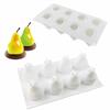 Non-stick Pear Peach Cake Mold Silicone Mousse Cake Molds Jelly Pudding Mold  Wedding Cakes