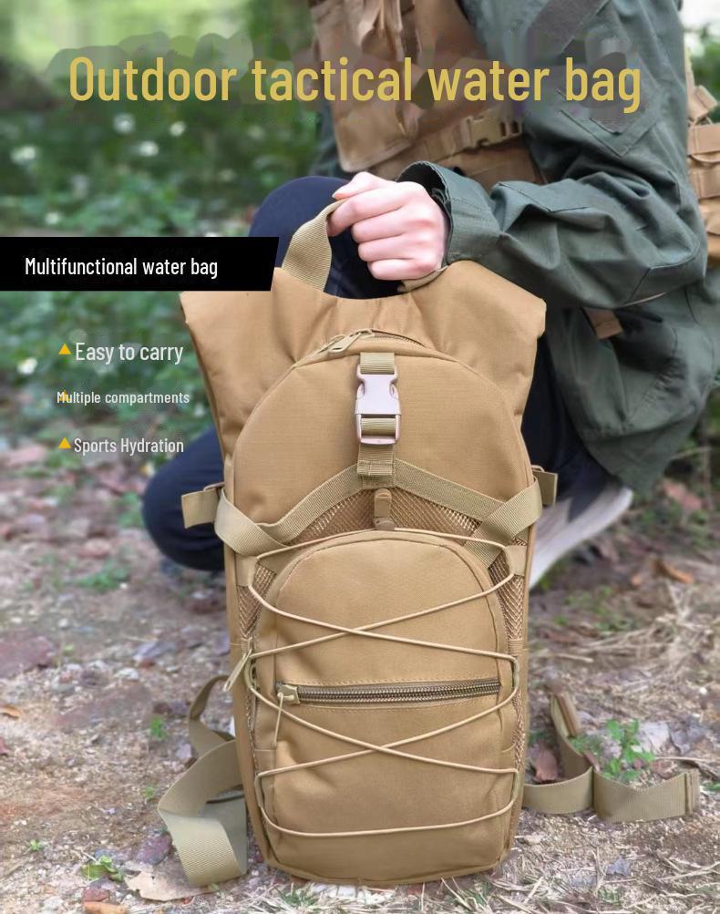 Taktisk Kamouflage Multifunktionell Cykelvattenväska Ryggsäck med Stor Kapacitet