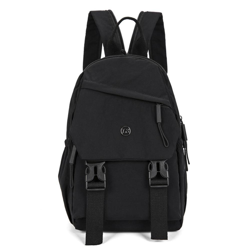 

Large Capacity Travel Shoulder Bag Japanese Style Student Schoolbag Women Nylon Backpack Unisex чорний