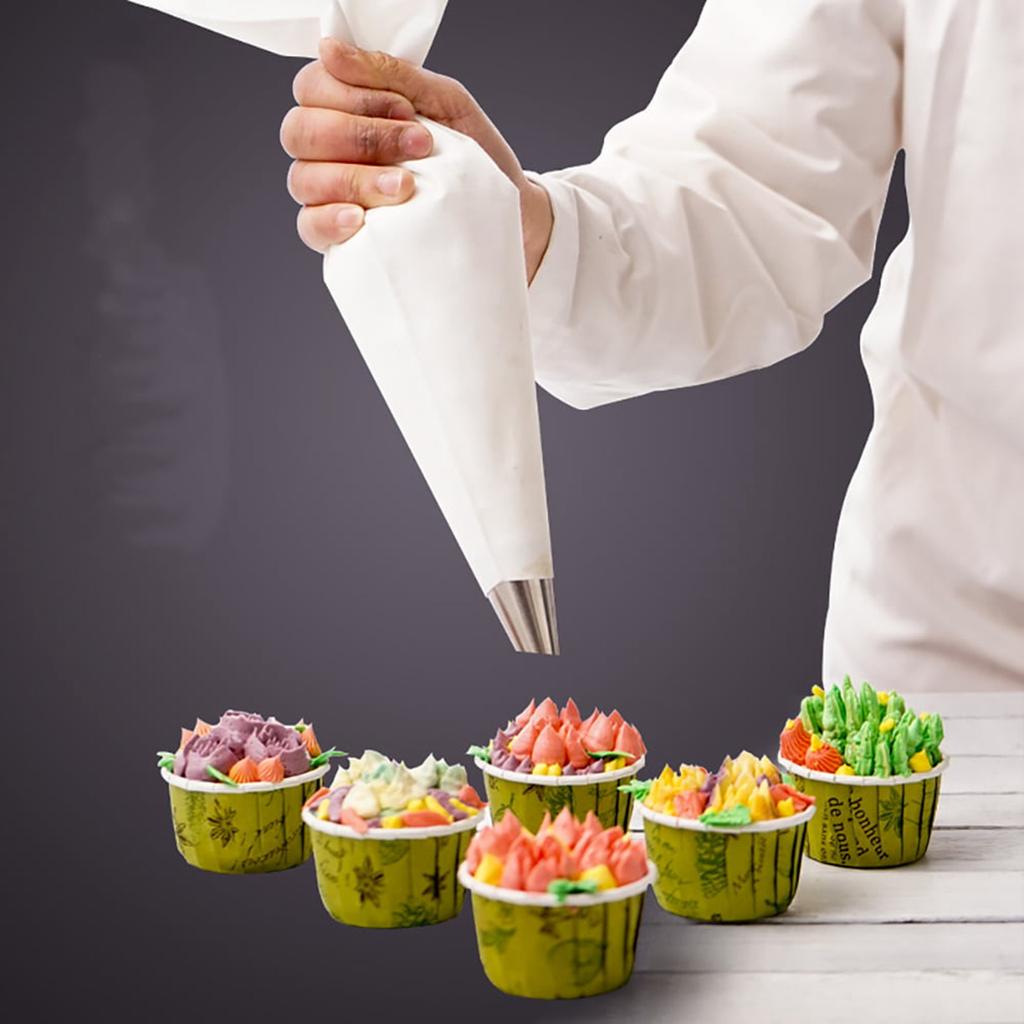 100Pcs Icing Piping Decorator Bags  Disposable Disposable Icing Bags For Cake Lcing Sugarcraft Cupcake Baking