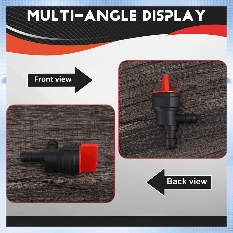 2PCS 1/4 Inch 90 Degree Fuel Shut Off Valve For Briggs & Stratton 698181 494539 697944 Tecumseh 35857