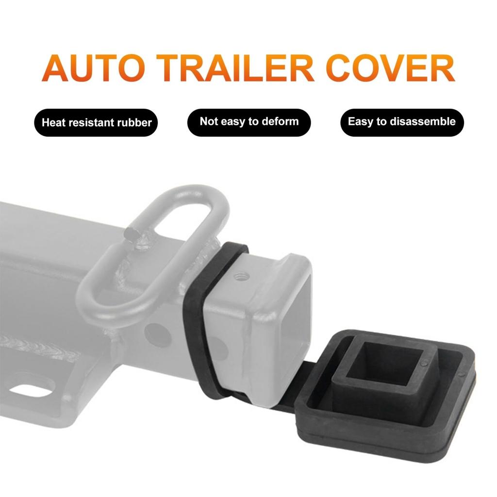 Ledmomo Hitch Cover 2" Rubber Hitch Cover Hitch Protector Hitch Cap Fits All Models and Years, Hitch Member