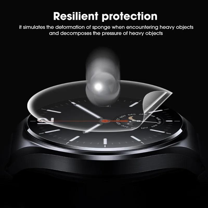 5-1Pcs TPU Hydrogel Films for Xiaomi Watch S1 Soft Anti-scratch HD Screen Protective Films for Mi S1 Pro Active SmartWatch