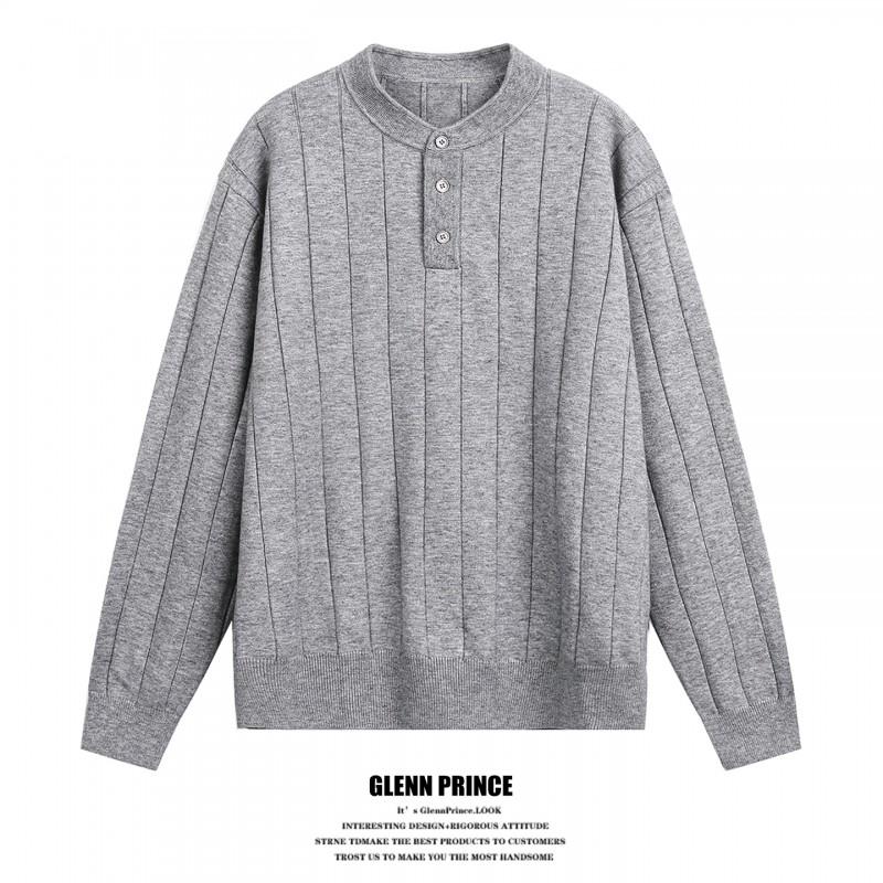 Mens Oversized Knit Cardigan Sweater Jacket Warm Loose Fit Casual Winter Wear