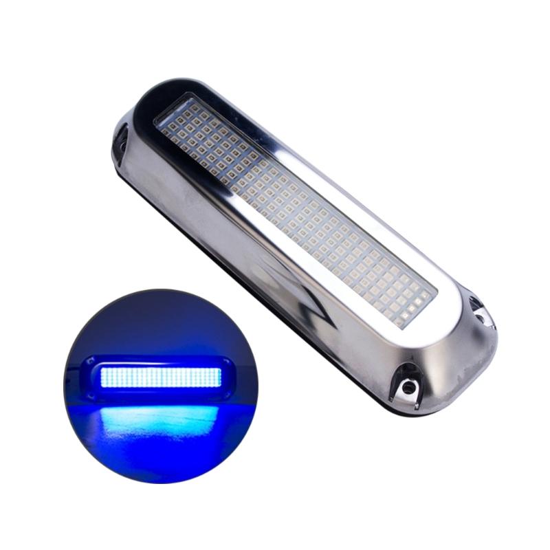 Marine LED Boat Light 60W 120 LED Waterproof Underwater Courtesy Light Sailboats Pontoon Transom Light