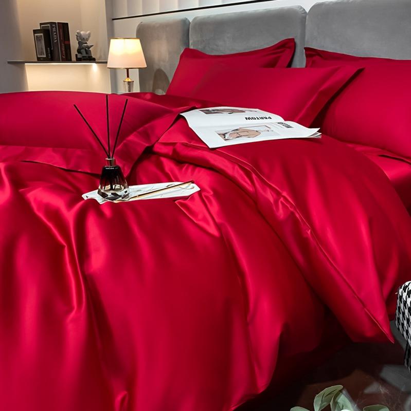 Class A 200 Thread Count Long Staple Cotton Four Piece Set Pure Cotton Bed Sheet Quilt Cover Four Seasons Light Luxury Nantong Bedding