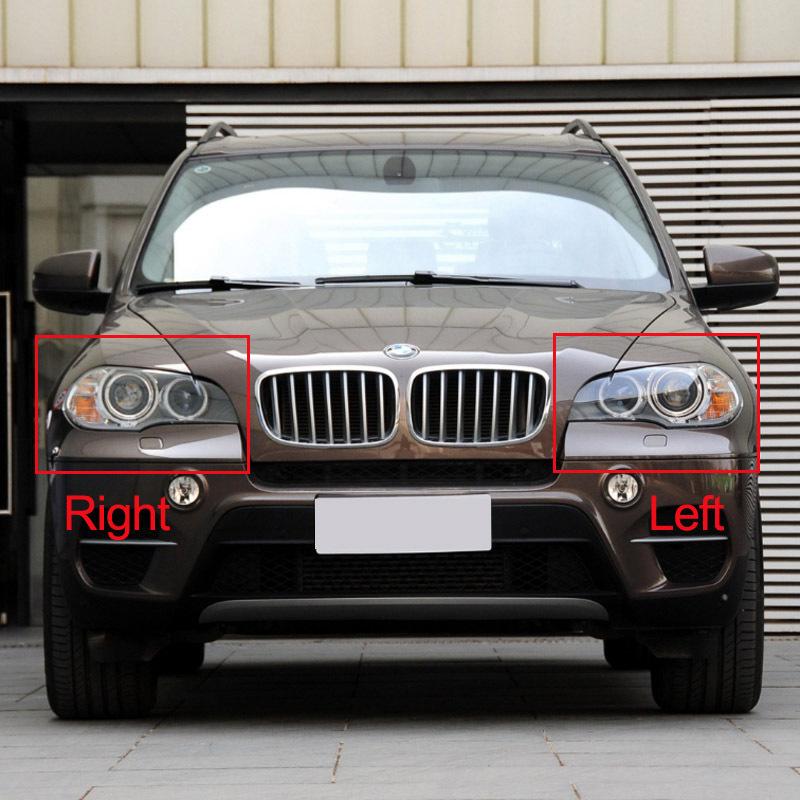 Car Front Headlight Cover Lens Glass Headlamps Transparent Lampshade Lamp Shell Masks For BMW X5 E70 2008-2013