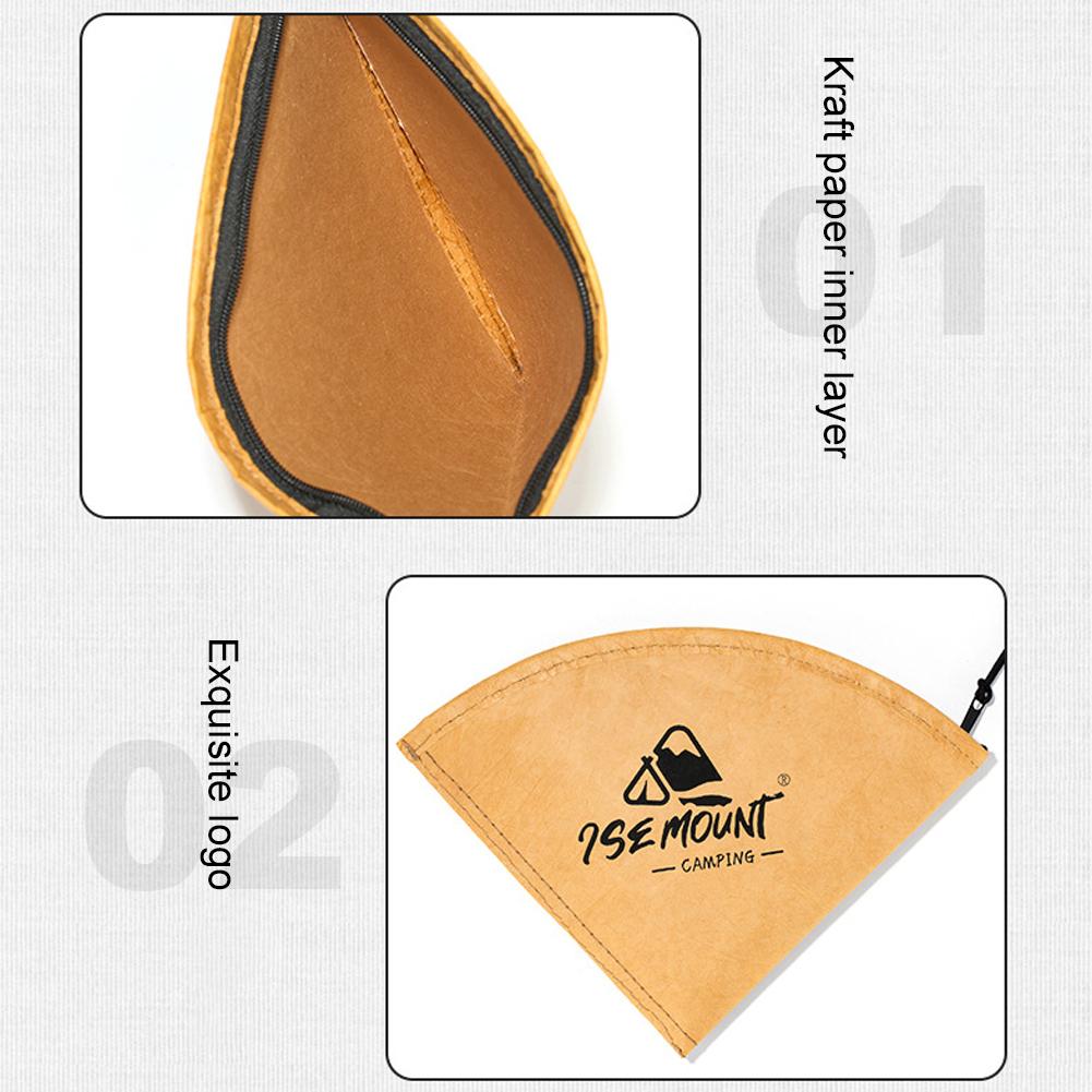 Coffee Filter Paper Storage Bag Waterproof Hand Brewed Coffee Filter Organizer Dustproof for Storing 60-80 Sheets Paper Filters