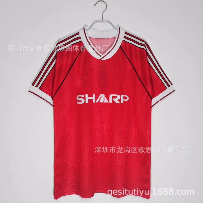 Retro Football Jersey Men Vintage Soccer Shirt Sports Training Top