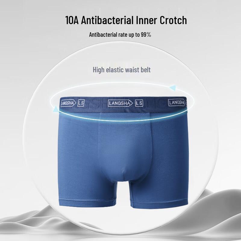 Langsasha Men's Modal Antibacterial Boxer Briefs