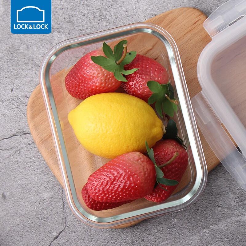 LOCK&LOCK Heat-Resistant Rectangular Glass Food Container
