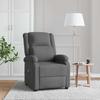 Vidaxl Armchair With Massage, Dark Gray, Fabric