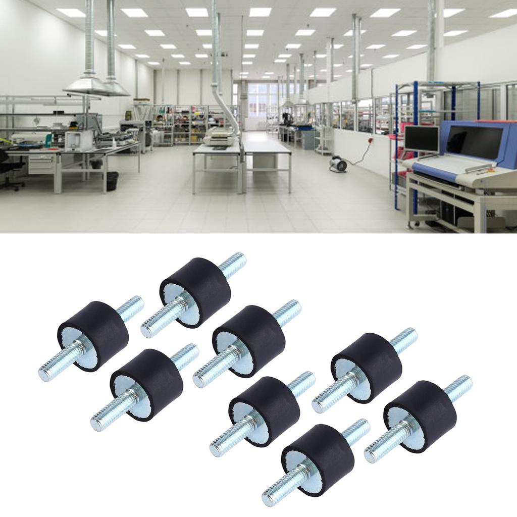 8 Stück Gummi-Isolatorhalterungen Antivibrationsbolzen Doppelseitige Schraube M6 20x15