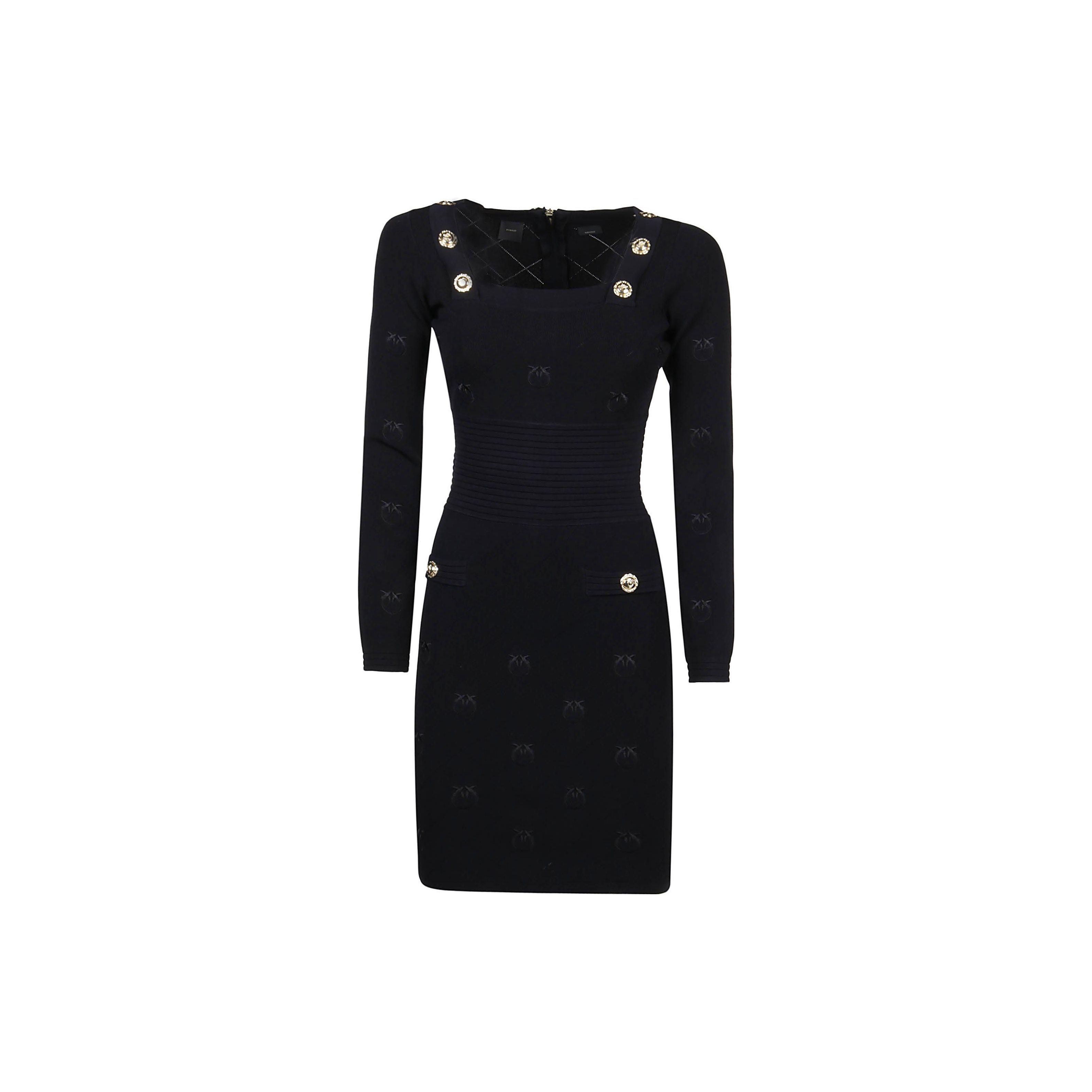 PINKO Solid Color Pattern Embroidered Square