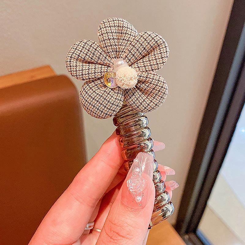 Colorful Curly Telephone Wire Hair Tie For Children Cute Cartoon Hair Band Hair Accessories High Elastic Hair Scrunchies