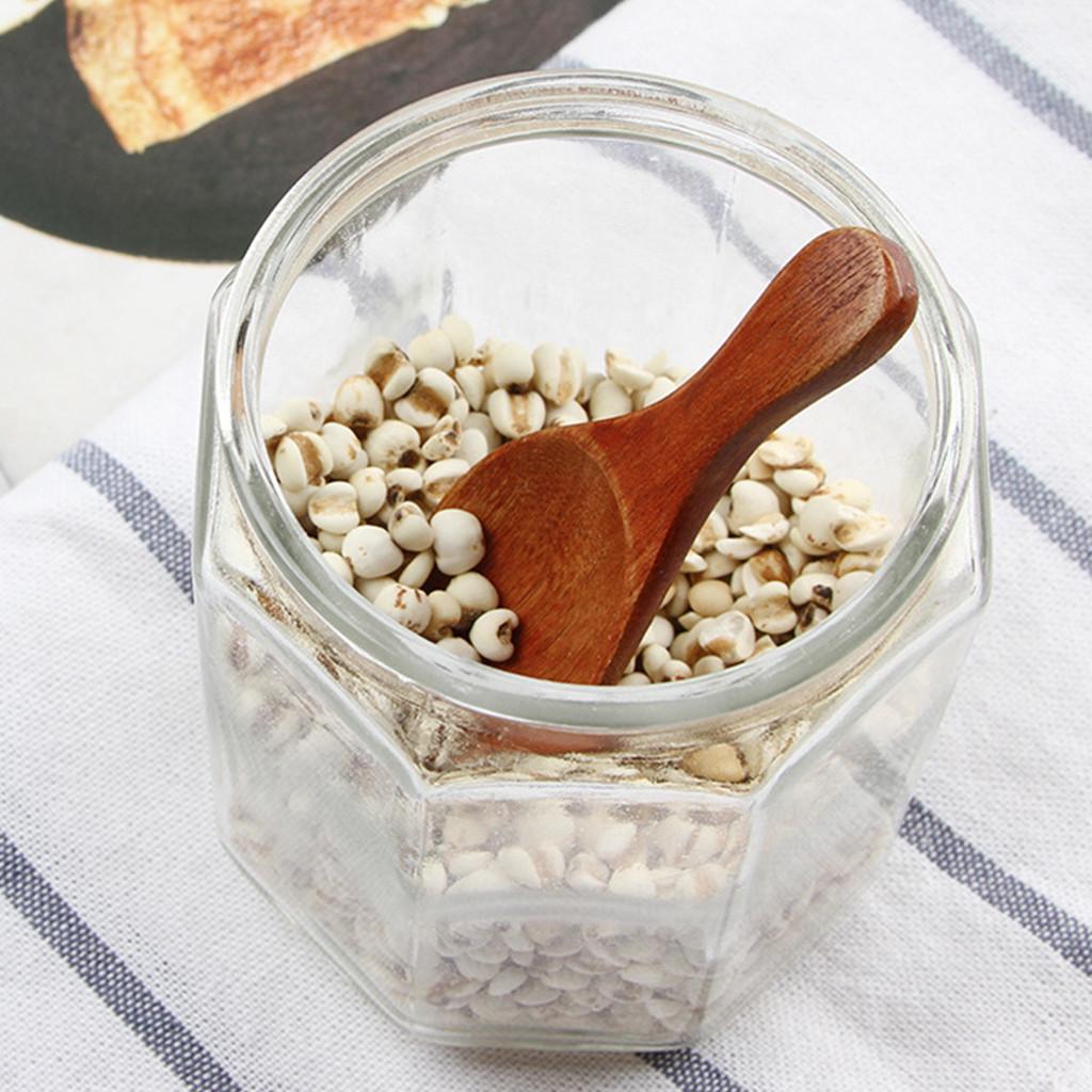 Small Wooden Spoon Tea Seasoning Powder 8X3.5cm Cooking Tools Kitchen Gadgets