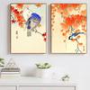 Japanese Ohara Koson Ukiyo Wall Art Poster Vintage Goldfish Lotus Owl Crane Canvas Painting for Guest Room Home Bar Cafe Decor