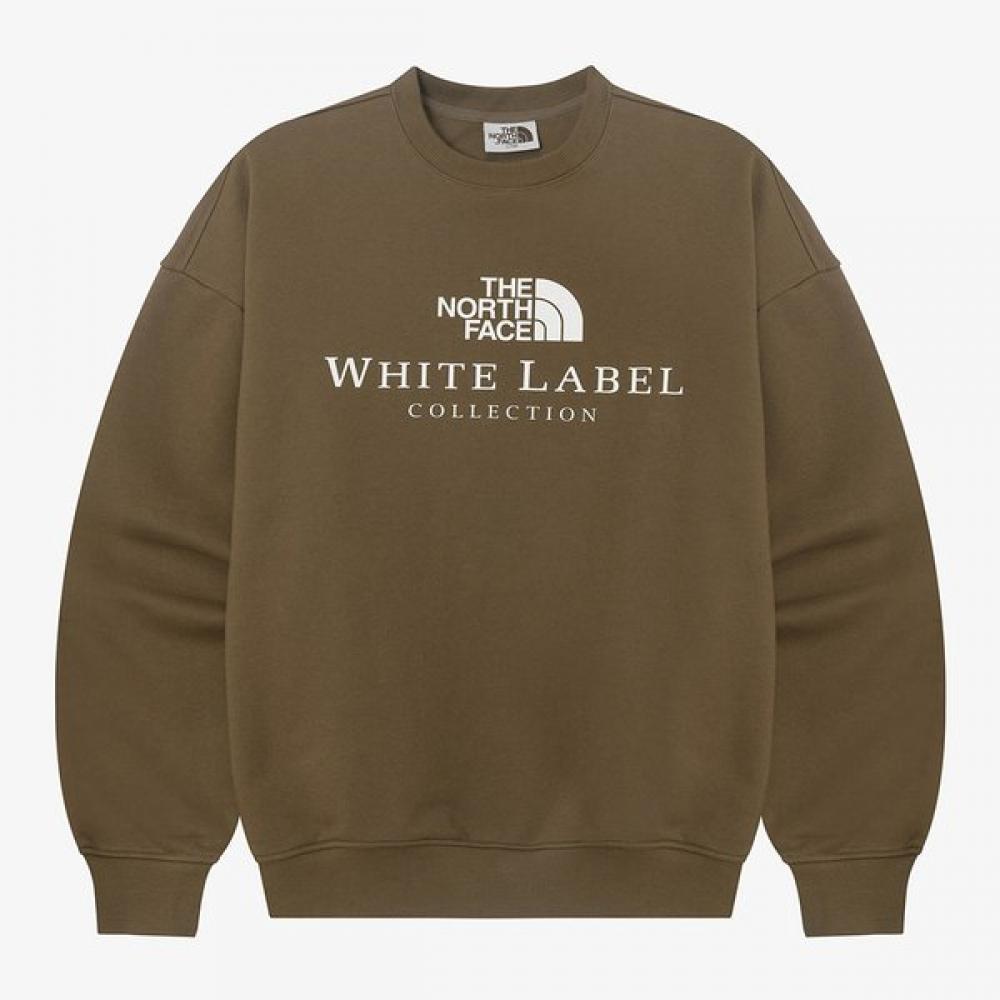 The North Face White Label Signature Sweatshirt Beige Brown Nm5mr51m BEIGE BROWN/100