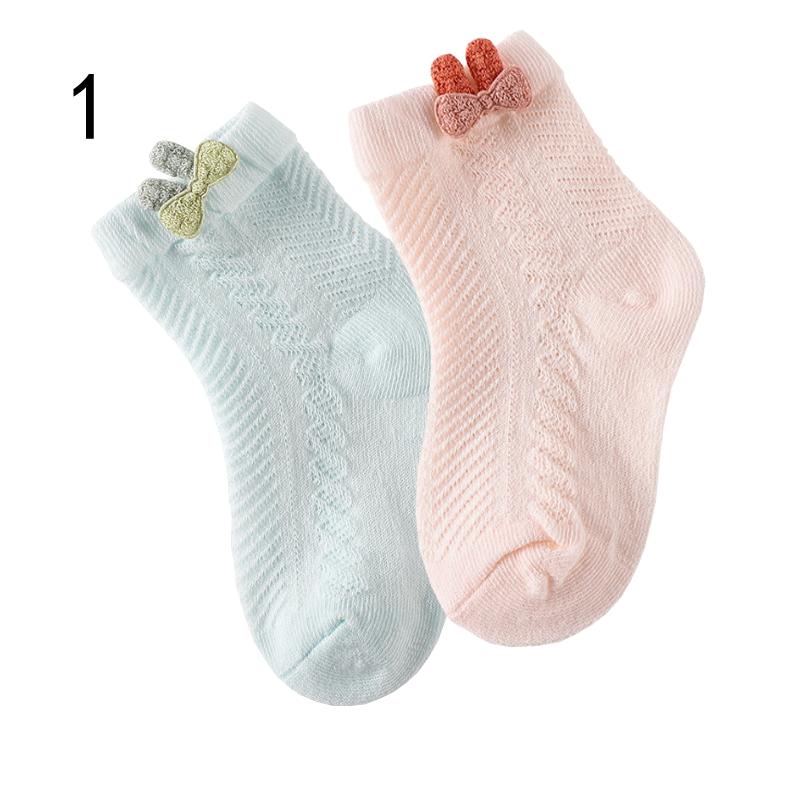 2Pair/lot New Newborn Socks Summer Thin Boys and Girls Baby Socks