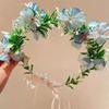 Bohemia Style Simulation Wreath Simulation Flower Wedding Headwear Luxury Flower Headband  Party